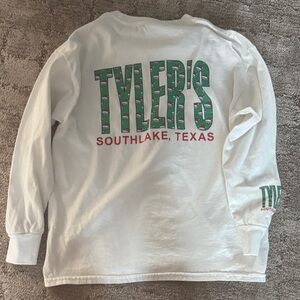 Kid’s White Long Sleeve Tyler's Shirt